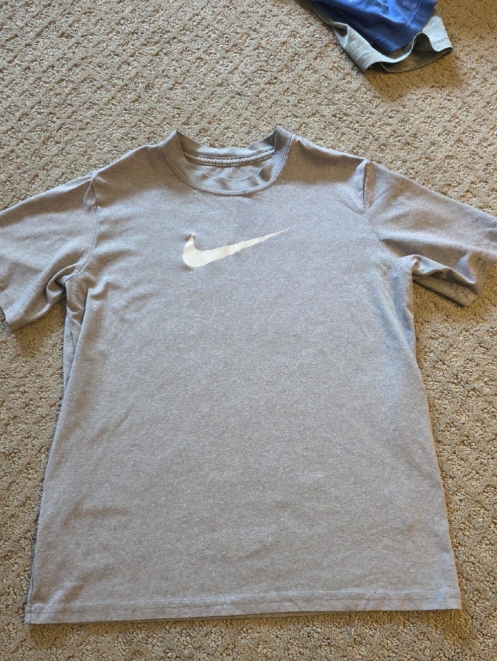 Nike Gray Dri Fit Tee Boys M